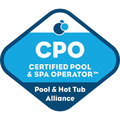 Certified pool service professional